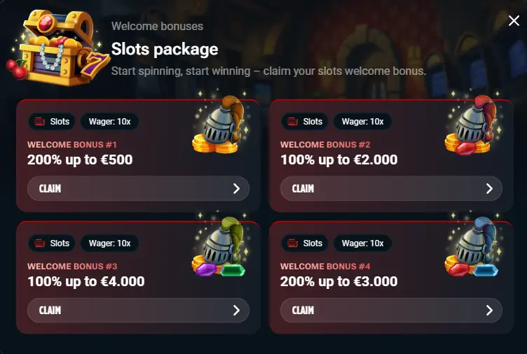 Welkomstbonus.
